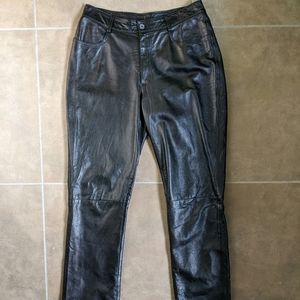 Guy Fulop vintage black leather pants
